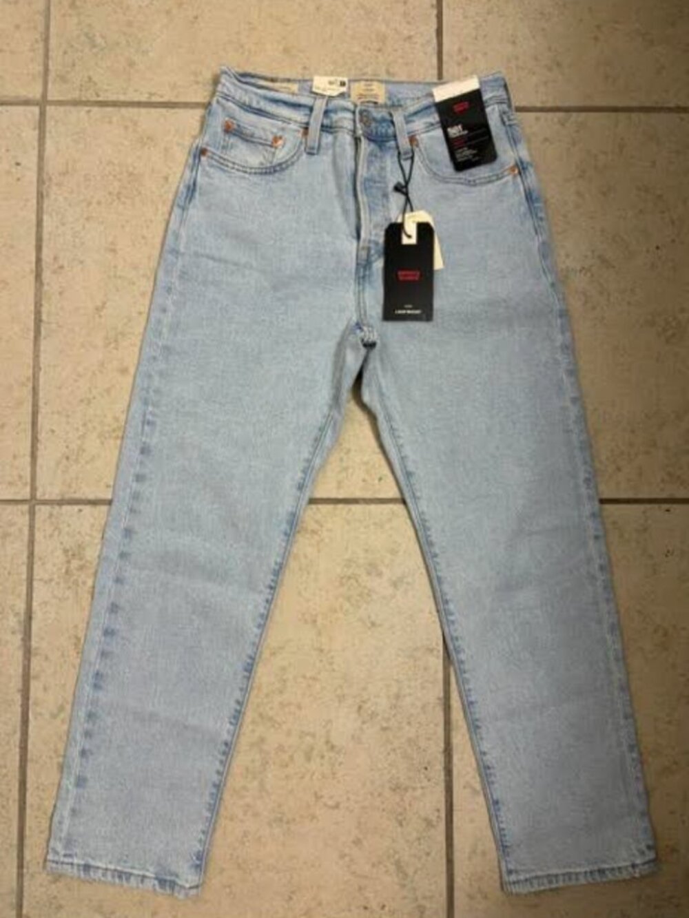 LEVI'S 501® Original Cropped Women's Jeans W25 L26 Lightweight Blue Denim BNWT